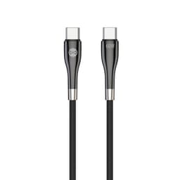 Forever Sleek USB-C till USB-C kabel 1m 60W - Svart