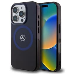Mercedes telefontaske til iPhone 16 Pro Max MagSafe dobbeltlag BiColor - Blå