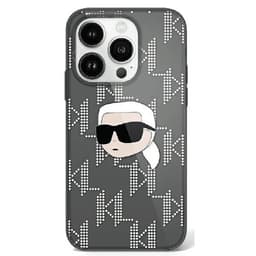 Karl Lagerfeld Mobilskal till iPhone 16 IML Karl Head Electroplated - Svart