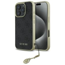 Guess Mobilskal till iPhone 16 Pro 4G Charms Collection - Svart