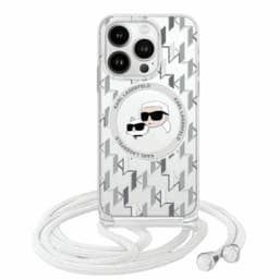 Karl Lagerfeld Mobilskal till iPhone 16 MagSafe IML Crossbody Karl & Choupette