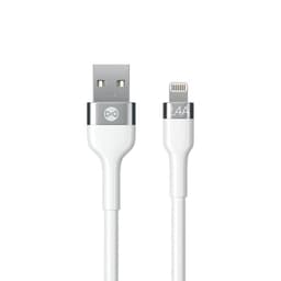 Forever Flexible USB-A till Lightning kabel 1m 2.4A - Vit