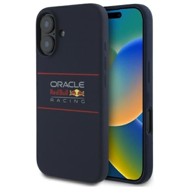 Red Bull telefonetui til iPhone 16 Plus MagSafe silikone vandret logo