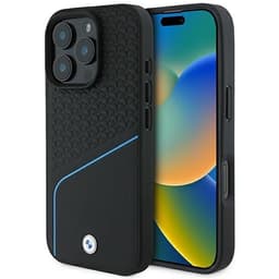 BMW Mobilskal till iPhone 16 Pro Max MagSafe Textured Line - Svart
