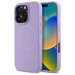 Guess Mobilskal till iPhone 16 Pro Max MagSafe Saffiano - Lila