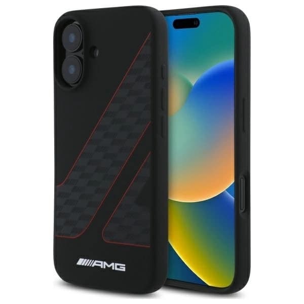 Mercedes telefontaske til iPhone 16 MagSafe AMG Ternet Flag