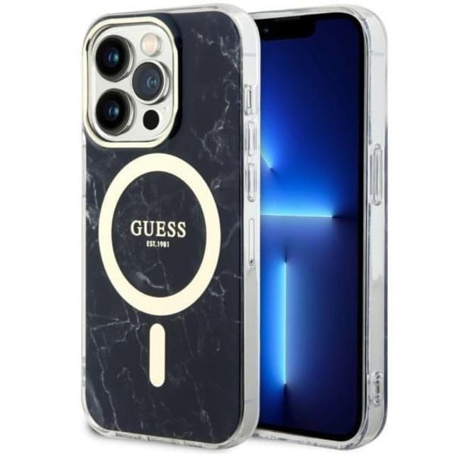 Guess Mobilskal till iPhone 14 Pro MagSafe Marble