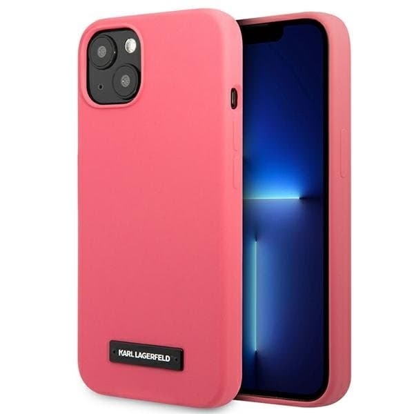 Karl Lagerfeld iPhone 13 mini Cover Silikoneplade - Fuchsia