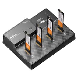 MAIWO 4-bay M.2 NVMe SSD USB4.0 Dock, Kloner/Duplicator, Understøtter 1-til-3 Offline-kloning & Software RAID, 40Gbps kompatibel med Thunderbolt 4/3