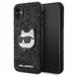 Karl Lagerfeld Mobilskal till iPhone 11/XR Glitter Choupette Patch