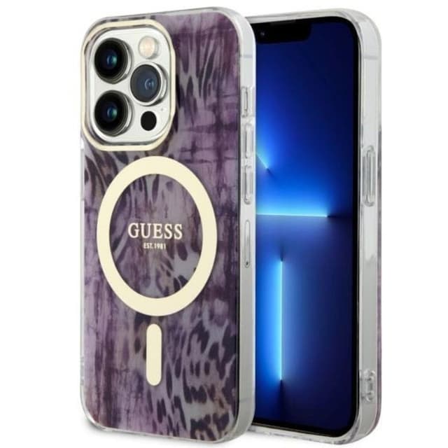 Guess Mobilskal till iPhone 14 Pro Max MagSafe Leopard