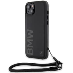 BMW Mobilskal till iPhone 15/14 Plus Signature Läder Wordmark Cord