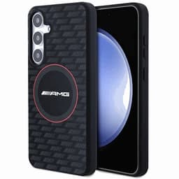 AMG Telefontaske til Galaxy S24 Plus MagSafe Silicone Carbon Patter - Sort