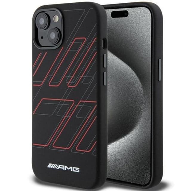 AMG telefontaske til iPhone 15/14/13 MagSafe silikone store romber