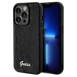 Guess iPhone 14 Pro Mobilskal Disco Script Metal - Svart