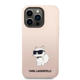 Karl Lagerfeld Choupette Rosa Silikonfodral till iPhone 14 Pro
