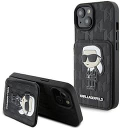 Karl Lagerfeld Mobilskal till iPhone 15 Korthållare Monogram Ikonik