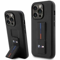 BMW Mobilskal till iPhone 14 Pro Max Grip Hot Stamp - Svart