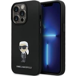 KARL LAGERFELD Mobilskal till iPhone 13 Pro/13 Silikon Ikonik Metal