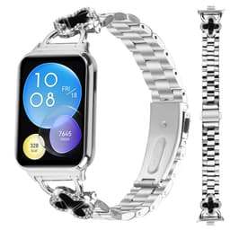 Elegant Silverklöver & Tre-Pärlig Rostfritt Stål Klockarmband för Xiao