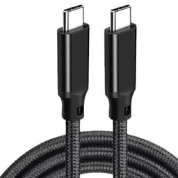 3M USB-C til USB-C hurtigladekabel - Svart Sort 2 m