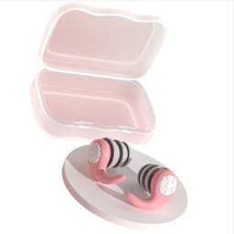 Silikoniset melua vaimentavat korvatulpat - Uudelleenkäytettävät, mukavat, täydelliset nukkumiseen, opiskeluun ja matkustamiseen Vaaleanpunainen