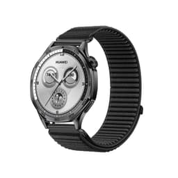 Nylonvevd reim kompatibel med Huawei Watch 5/GT6/GT5/Pro, Samsung, Garmin Smartklokker - Flere farger Sort 20 mm