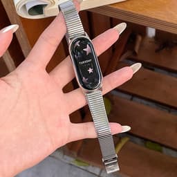 Elegant Clasp Watch Band for Xiaomi Band 8/9 Sølv