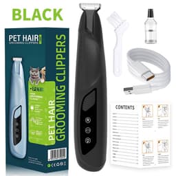 Pet Hair Grooming Clippers: LED-belysning, Tyst Drift & Snabb Laddning
