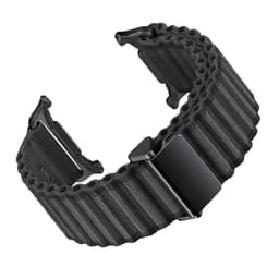 Militærgrøn nylonurrem til Samsung Galaxy Watch Black