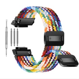 Vevd Nylon Erstatningsarmbånd kompatibelt med G-SHOCK Casio GA2100/GA110 Flerfarget