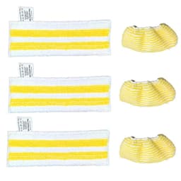 Moppduk kompatibel med Karcher Ångmopptillbehör 3 Mikrofiberdukar + 3