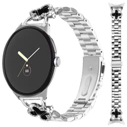 Ruostumattomasta teräksestä valmistettu apilan rannekoru, yhteensopiva Google Pixelin kanssa - Tyylikäs kolmiosainen muotoilu