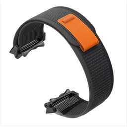 Nylon vevd pustende klokkereim kompatibel med Amazfit kompatibelt med T-Rex 2 - Lett, justerbar, svettebestandig Sort