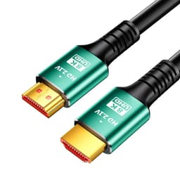 HDTV 2.1 Kabel - 8K Ultra HD Gaming - Grønn Aluminium 2 m