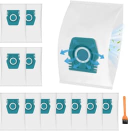 12-pakning støvsugerposer kompatible med Miele Guard-serien