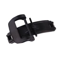 Ruostumattomasta teräksestä valmistettu perhoslukko, 20 mm:n kellon solki – useita värejä Musta