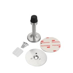 Poraton ruostumattomasta teräksestä valmistettu ovenpysäytin: pidennetty, törmäyksenesto, melua vaimentava Hopea