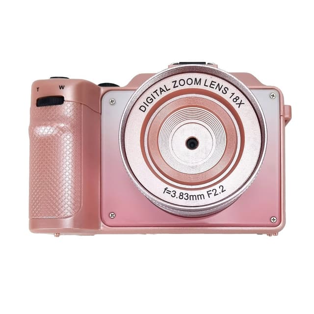 Digitalkamera 4K/48MP/18X digital zoom/stabilisering/autofokus/dubbelkamera Pink