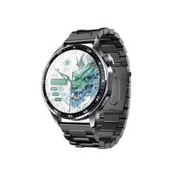 Älykello, jossa EKG, sykemittari, verenpainemittari ja askelmittari Musta kolmen helmen hihna