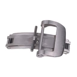 Ruostumattomasta teräksestä valmistettu perhoslukko, 20 mm:n kellon solki – useita värejä Hopea