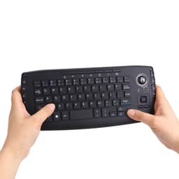 Mini trådløst tastatur med trackball-musekombination