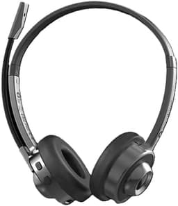 Accutone Sonar 280 Bluetooth USB-headset, trådløst headset med mikrofon, aktiv støyreduserende mikrofon, 14 timers batterilevetid