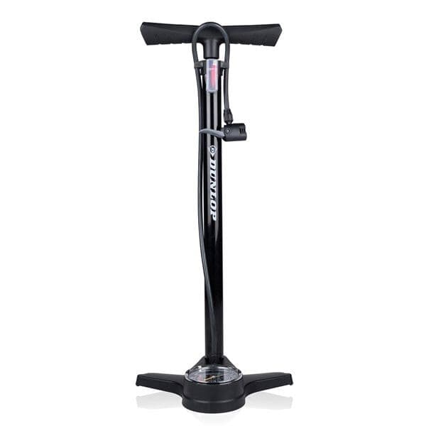 Dunlop cykelpump med tryckmätare – Luftpump / Däckpump för cykel