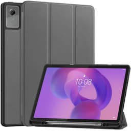 SKALO Trifold Kotelo sopii Lenovo Idea Tab Plus - Harmaa