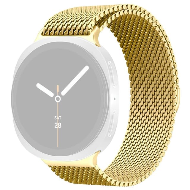 SKALO Milanese Mesh Loop Armband för Samsung Galaxy Watch8 40mm - Guld