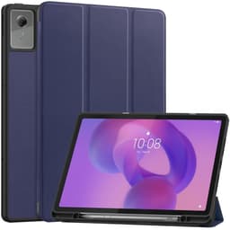 SKALO Trifold Kotelo sopii Lenovo Idea Tab Plus - Tummansininen