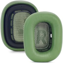 2 kpl lampaannahkaiset korvatyynyt, jotka ovat yhteensopivat Apple AirPods Max -kuulokkeiden kanssa - Premium-muistivaahtomuovista valmistetut korvaosat Ruohon väri