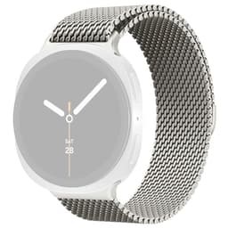 SKALO Milanese Mesh Loop Armband för  Samsung Galaxy Watch8 Classic 46mm - Silver