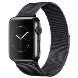 SKALO Milanese Loop Apple Watch Series 11 42mm - Svart